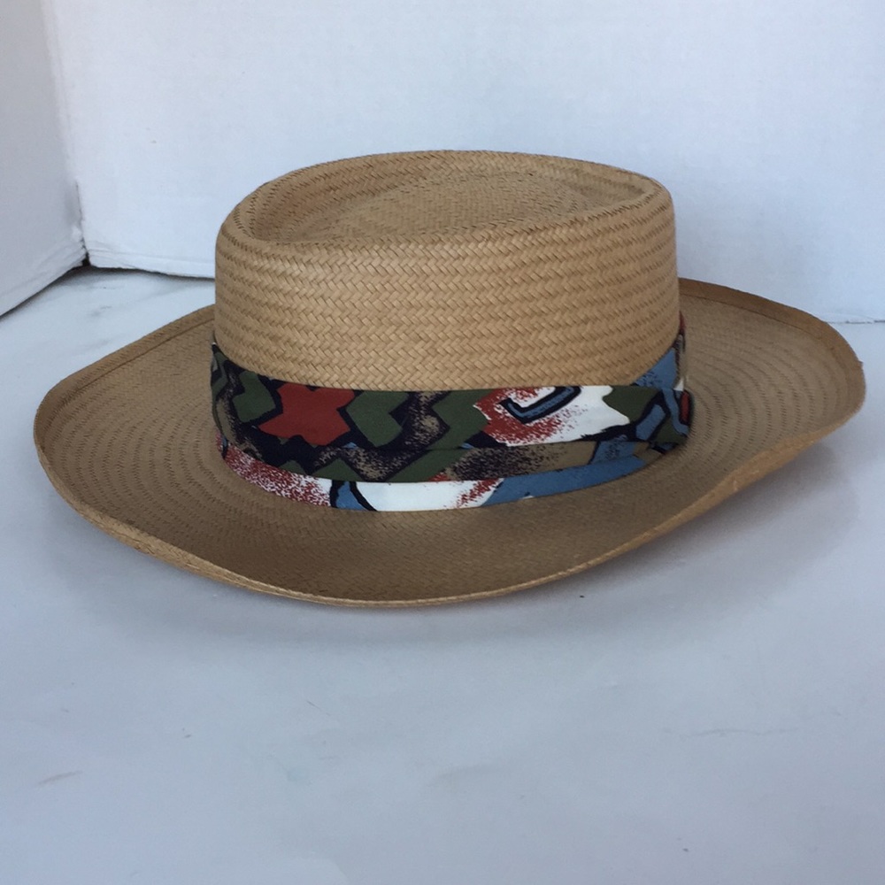 Bollman hat Straw with Fabric Medium